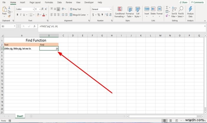 Cách sử dụng các hàm Find và FindB trong Microsoft Excel 