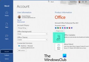 Cách cập nhật Microsoft Office theo cách thủ công trong Windows 11/10 