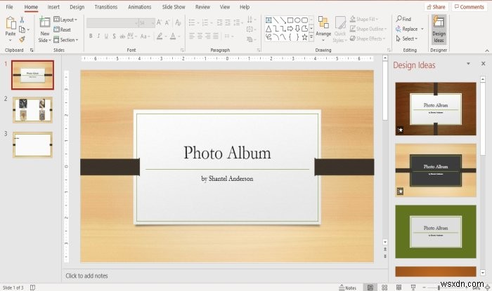 Cách tạo Album ảnh trong PowerPoint 