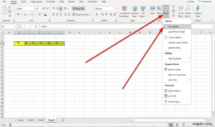 Cách thay đổi Chiều cao Hàng và Chiều rộng Cột trong Microsoft Excel 