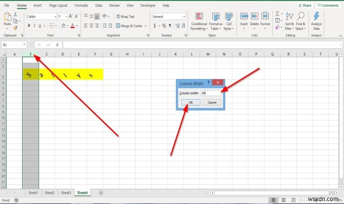 Cách thay đổi Chiều cao Hàng và Chiều rộng Cột trong Microsoft Excel 