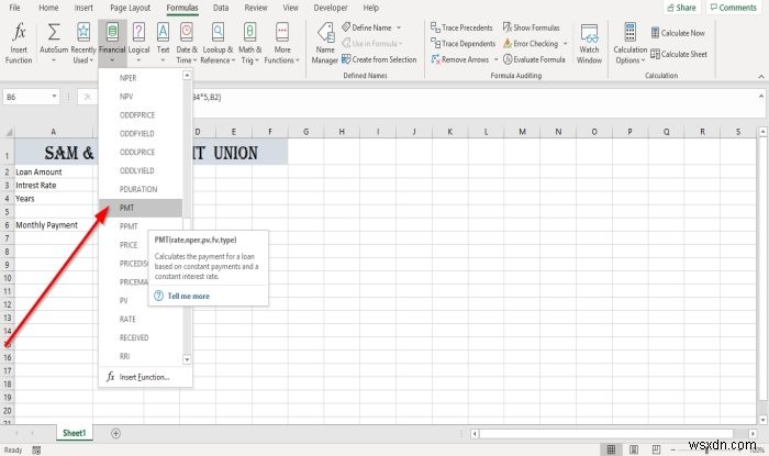 Cách sử dụng Hàm PMT trong Microsoft Excel 