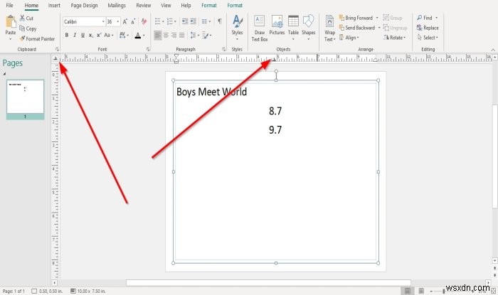 Cách Hiển thị hoặc Ẩn và Sử dụng Thanh Thước trong Microsoft Publisher 