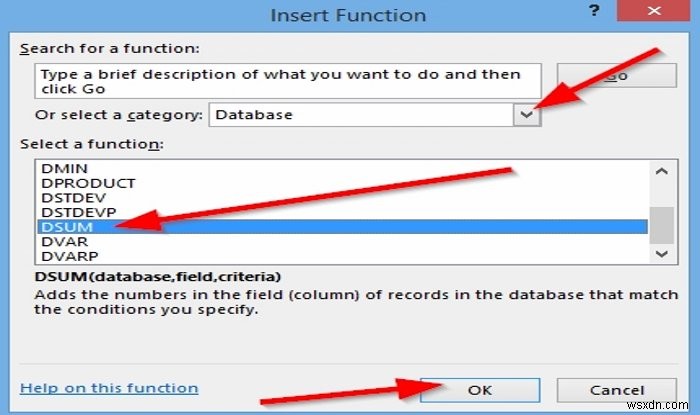 Cách sử dụng hàm DSUM trong Microsoft Excel 