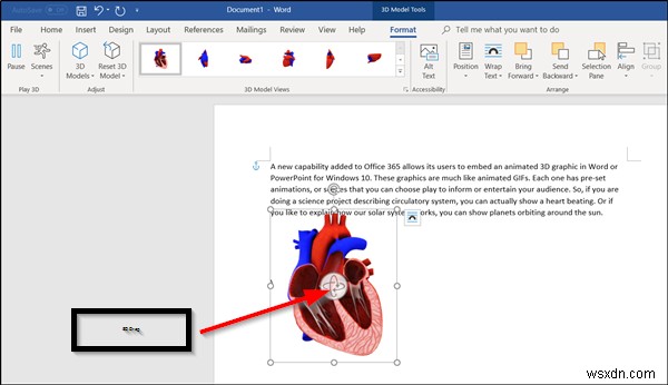 Cách thêm Đồ họa 3D động vào Microsoft Word 