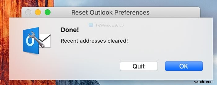 Thông báo Outlook không hoạt động trên Mac 