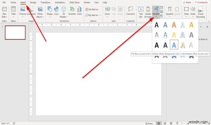 Cách thêm ảnh bên trong văn bản trong Microsoft PowerPoint 