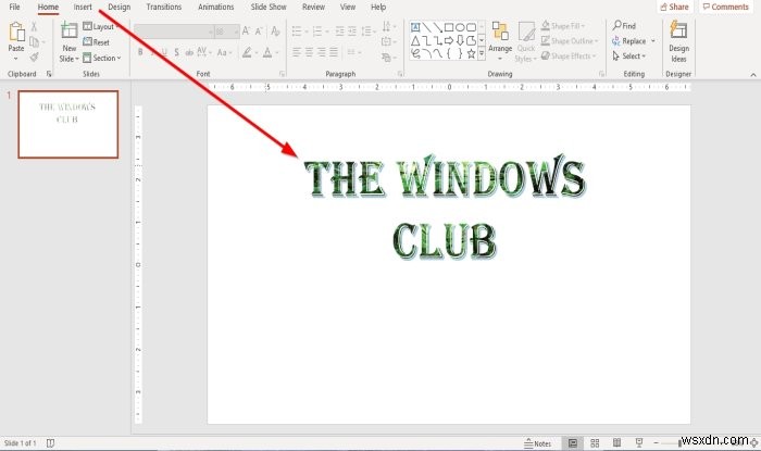 Cách thêm ảnh bên trong văn bản trong Microsoft PowerPoint 