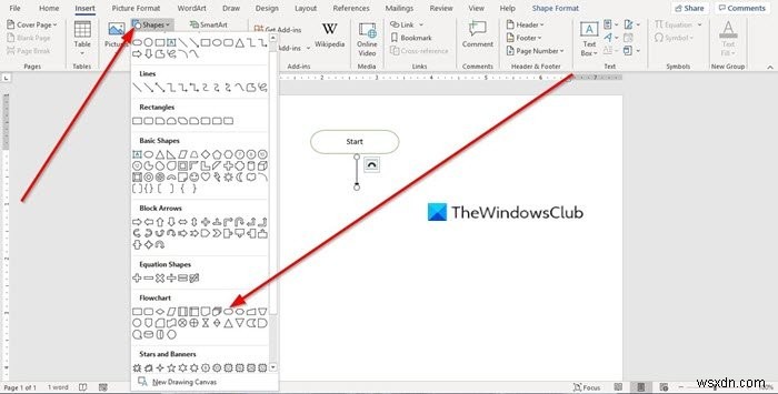 Cách tạo Lưu đồ trong Microsoft Word 