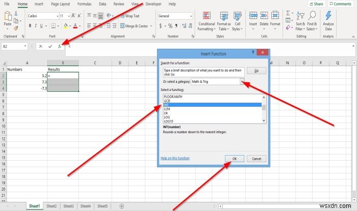 Cách sử dụng Hàm INT và LCM trong Microsoft Excel 