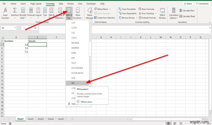 Cách sử dụng Hàm INT và LCM trong Microsoft Excel 