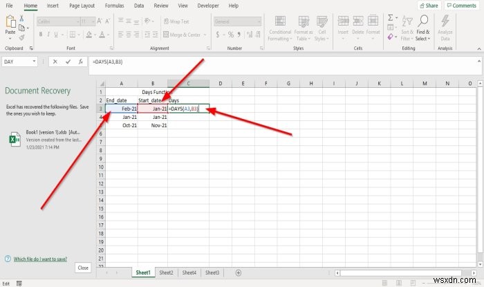 Cách sử dụng các hàm DAYS và DAYS360 trong Microsoft Excel 