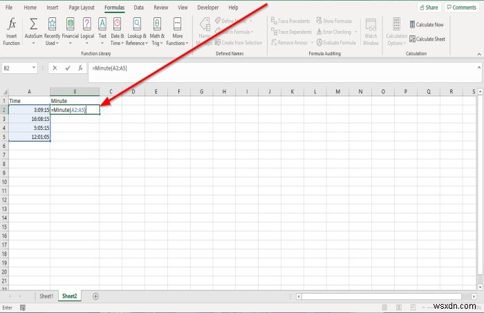 Cách sử dụng Hàm Giờ, Phút và Thứ hai trong Microsoft Excel 