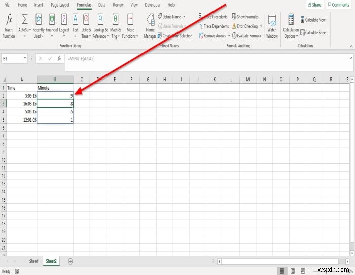 Cách sử dụng Hàm Giờ, Phút và Thứ hai trong Microsoft Excel 