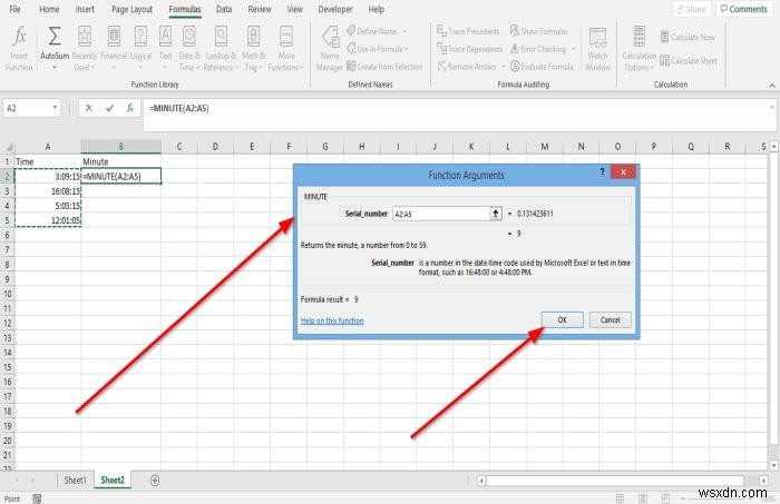 Cách sử dụng Hàm Giờ, Phút và Thứ hai trong Microsoft Excel 