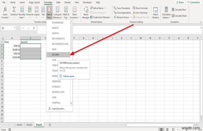 Cách sử dụng Hàm Giờ, Phút và Thứ hai trong Microsoft Excel 