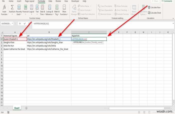 Cách sử dụng Hàm siêu kết nối trong Microsoft Excel 