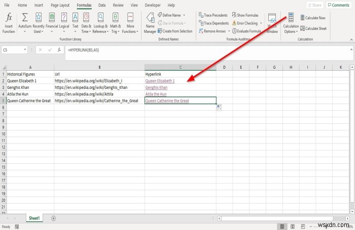 Cách sử dụng Hàm siêu kết nối trong Microsoft Excel 