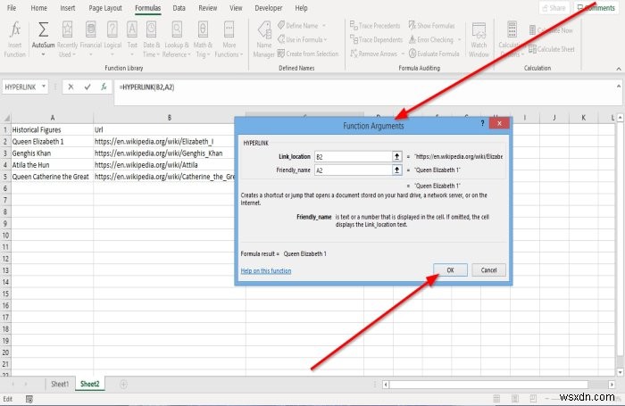 Cách sử dụng Hàm siêu kết nối trong Microsoft Excel 