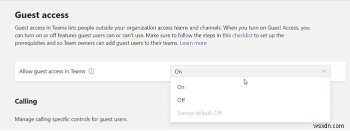 Cách bật hoặc tắt Quyền truy cập Khách của Microsoft Teams 