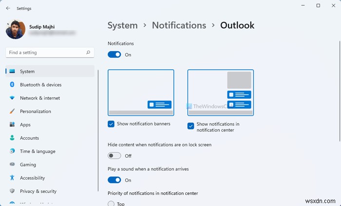 Thông báo Microsoft Outlook không hoạt động trên Windows 11/10 