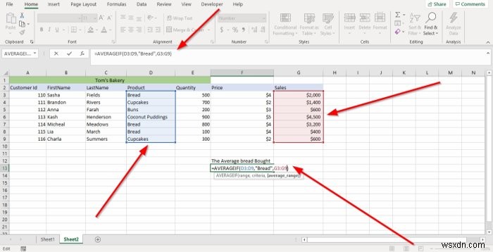 Cách sử dụng AVERAGEIF và AVERAGEIFS trong Microsoft Excel 