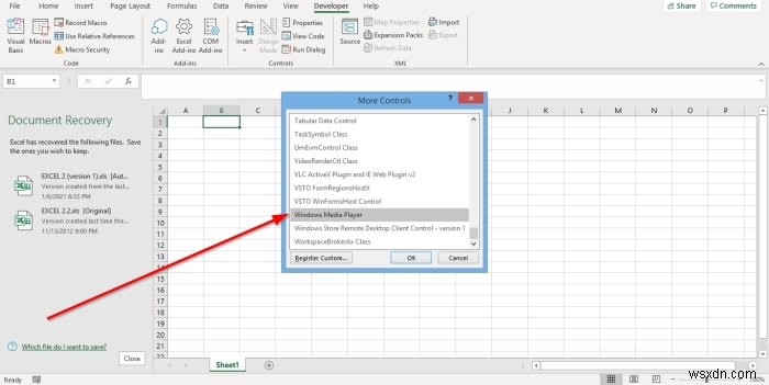 Cách phát Video và Âm thanh trong Microsoft Excel 