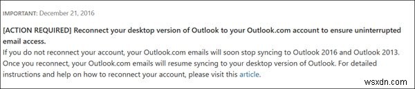 Kết nối lại Outlook với Outlook.com để truy cập email không bị gián đoạn 