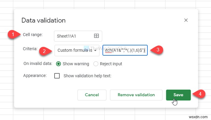 Cách đặt giới hạn ký tự trong Excel và Google Trang tính 