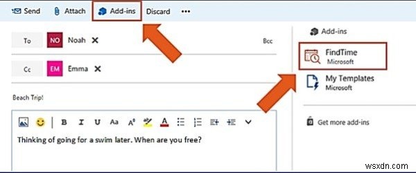 Cách sử dụng Microsoft FindTime để lên lịch họp nhanh hơn trên Outlook 