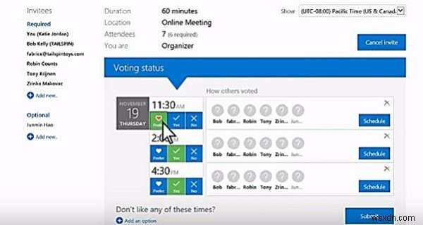 Cách sử dụng Microsoft FindTime để lên lịch họp nhanh hơn trên Outlook 