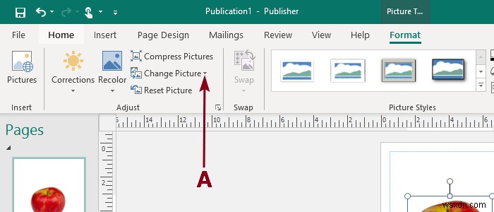 Thêm, di chuyển và sửa đổi hình ảnh hoặc hình ảnh trong Microsoft Publisher 