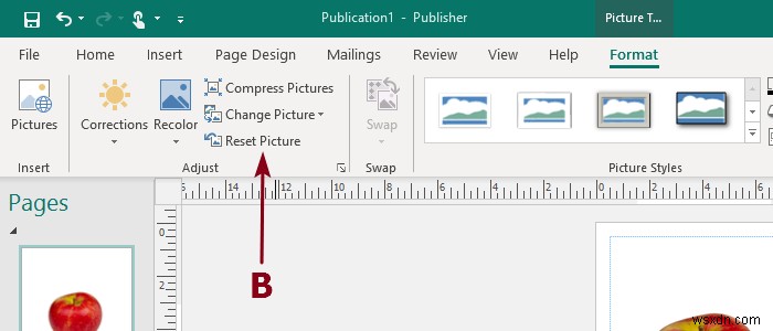 Thêm, di chuyển và sửa đổi hình ảnh hoặc hình ảnh trong Microsoft Publisher 