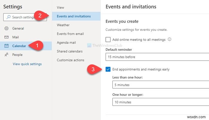 Cách tự động kết thúc sớm các cuộc hẹn và cuộc họp trong Microsoft Outlook 