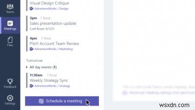 Cách thiết lập, lên lịch hoặc tham gia cuộc họp Microsoft Teams 