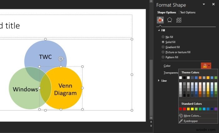 Cách tạo Sơ đồ Venn trong Microsoft PowerPoint 