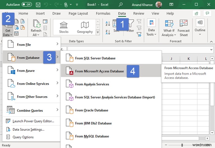 Cách nhập dữ liệu Microsoft Access vào Microsoft Excel 