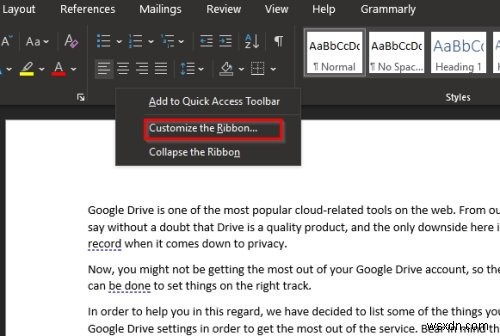 Cách thêm Tab công cụ vẽ vào ruy-băng trong Microsoft Office nếu thiếu 
