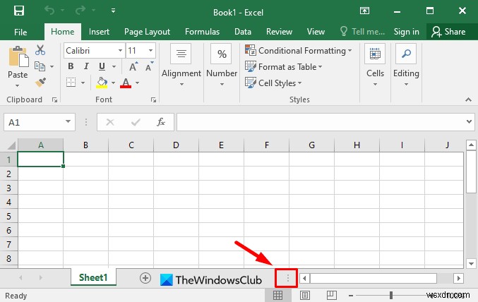 Cách hiển thị hoặc ẩn thanh cuộn trong bảng tính Excel 