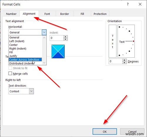 Nút Hợp nhất và Căn giữa bị thiếu, chuyển sang màu xám hoặc không hoạt động trong Excel 