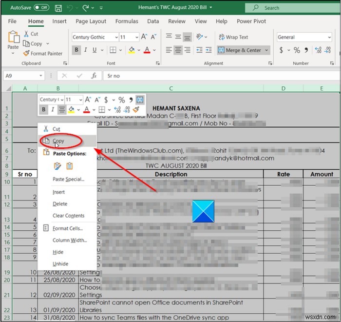 Cách sao chép Chiều rộng cột từ nguồn sang một bảng tính khác trong Excel 