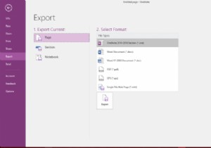 Cách xuất tệp OneNote, ghi chú, sổ ghi chép sang các định dạng khác nhau 