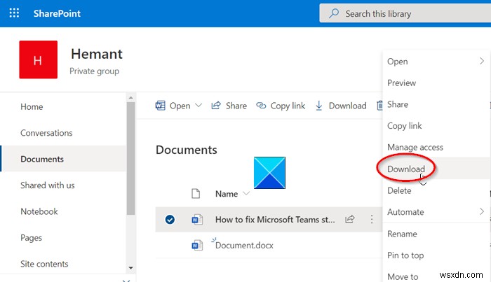 SharePoint không thể mở tài liệu Office trong Thư viện SharePoint 