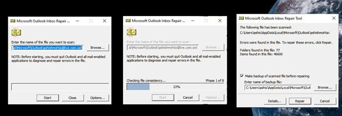 Outlook không thể khởi động lần trước; Bạn có muốn bắt đầu ở chế độ an toàn không? 