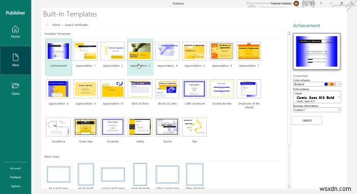 Cách tạo Chứng chỉ bằng Microsoft Publisher 