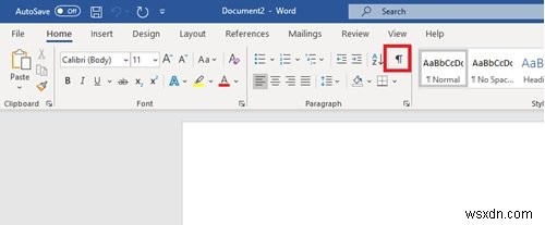 Cách tắt dấu đoạn trong Microsoft Word 