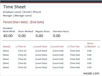 Các mẫu Microsoft Excel Online tốt nhất để quản lý Ngân sách, Sức khỏe, Thời gian 