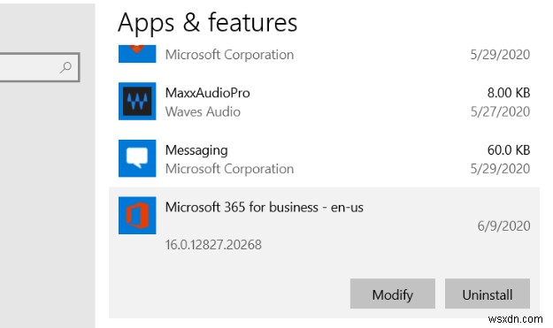 Mã lỗi 30088-26 khi cập nhật ứng dụng Office trên Windows 11/10 