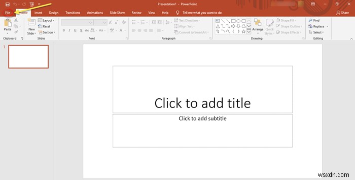 Cách tìm kiếm Mẫu và Chủ đề Trực tuyến trong PowerPoint 