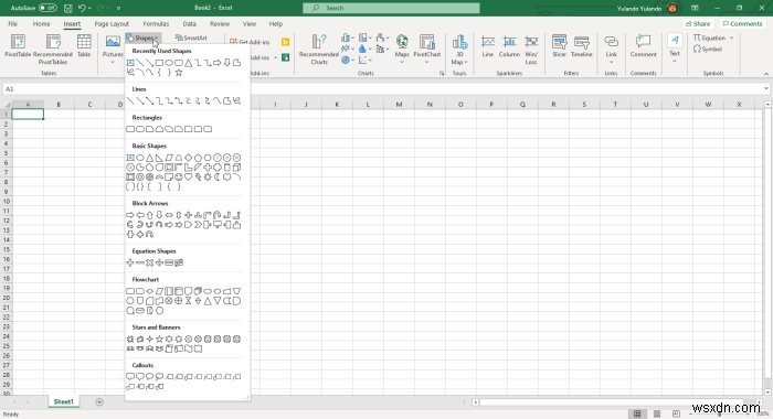 Cách sử dụng Excel để thiết kế Sơ đồ tầng đơn giản 